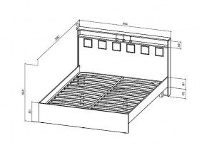 Кровать Коста-Рика 1600 в Пласте - plast.mebel74.com | фото 2