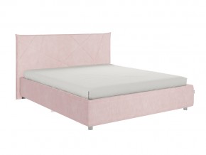 Кровать Квест 1600 велюр нежно-розовый в Пласте - plast.mebel74.com | фото 1