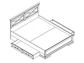 Кровать LOZ160х200 с ящиками Марсель ясень снежный в Пласте - plast.mebel74.com | фото 2