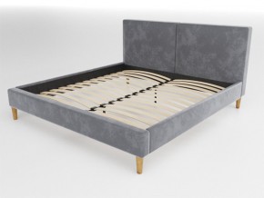 Кровать Линси 1800 серый в Пласте - plast.mebel74.com | фото 1