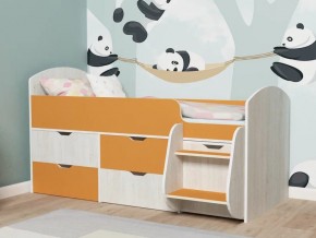 Кровать Малыш-7 Винтербер-Оранжевый в Пласте - plast.mebel74.com | фото
