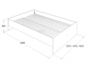 Кровать Ольга 14 1400 в Пласте - plast.mebel74.com | фото 2