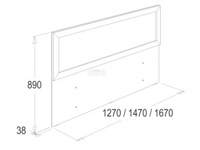 Кровать Ольга 14 1400 в Пласте - plast.mebel74.com | фото 3