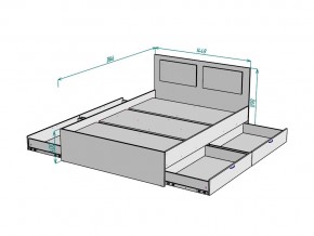 Кровать Ольга L35 ширина 1400 в Пласте - plast.mebel74.com | фото 3