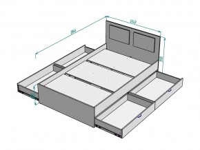 Кровать Ольга L37 ширина 1200 в Пласте - plast.mebel74.com | фото 3