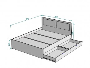 Кровать Ольга L39 ширина 1600 в Пласте - plast.mebel74.com | фото 3