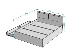 Кровать Ольга L40 ширина 1600 в Пласте - plast.mebel74.com | фото 3