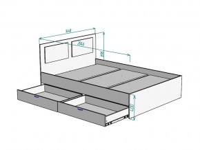 Кровать Ольга L42 ширина 1400 в Пласте - plast.mebel74.com | фото 3