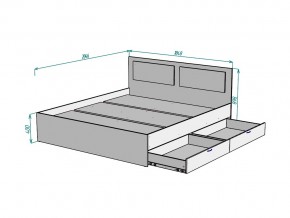 Кровать Ольга L43 ширина 1800 в Пласте - plast.mebel74.com | фото 3