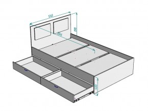 Кровать Ольга L46 ширина 1200 в Пласте - plast.mebel74.com | фото 3