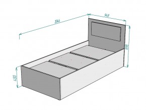 Кровать Ольга L53 ширина 900 в Пласте - plast.mebel74.com | фото 3
