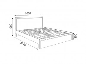 Кровать с основанием Беатрис мод 7 Орех гепланкт в Пласте - plast.mebel74.com | фото 2