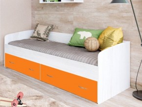 Кровать с выкатными ящиками Винтерберг, оранжевый в Пласте - plast.mebel74.com | фото 1