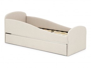 Кровать с ящиком Letmo карамель (рогожка) в Пласте - plast.mebel74.com | фото