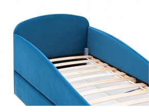 Кровать с ящиком Letmo морской (велюр) в Пласте - plast.mebel74.com | фото 3
