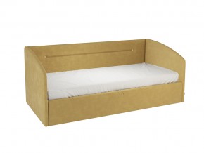 Кровать софа Альба 900 велюр медовый в Пласте - plast.mebel74.com | фото 4