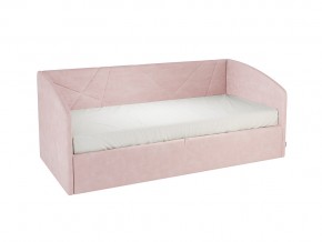 Кровать софа Бест 900 велюр нежно-розовый в Пласте - plast.mebel74.com | фото 4