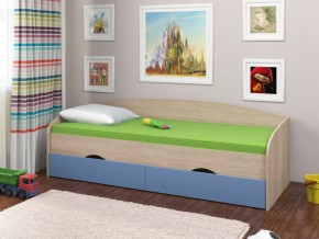 Кровать Соня 2 сонома-голубой в Пласте - plast.mebel74.com | фото 1