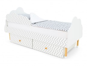 Кровать Stumpa Облако бортик и ящики рисунок Геометрия Зигзаги в Пласте - plast.mebel74.com | фото