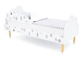 Кровать Stumpa Облако с бортиком рисунок Домики в Пласте - plast.mebel74.com | фото