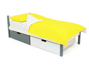 Кровать Svogen classic с ящиками графит-белый в Пласте - plast.mebel74.com | фото