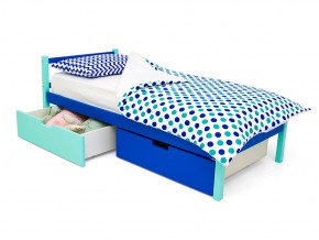 Кровать Svogen classic с ящиками мятно-синий в Пласте - plast.mebel74.com | фото 3