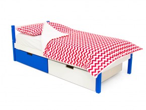 Кровать Svogen classic с ящиками сине-белый в Пласте - plast.mebel74.com | фото