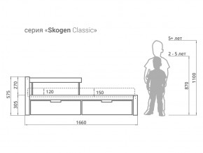 Кровать Svogen classic с ящиками и бортиком белый в Пласте - plast.mebel74.com | фото 2