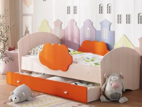Кровать Тучка с ящиком дуб-оранж в Пласте - plast.mebel74.com | фото