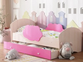 Кровать Тучка с ящиком дуб-розовый в Пласте - plast.mebel74.com | фото