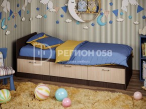 Кровать Юниор-5 ЛДСП Венге в Пласте - plast.mebel74.com | фото