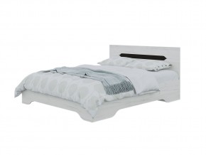 Кровать Вега 1600 с основанием Крафт белый в Пласте - plast.mebel74.com | фото 1