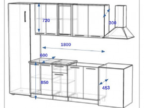 Кухонный гарнитур 10Р РоялВуд 1800 мм в Пласте - plast.mebel74.com | фото 2