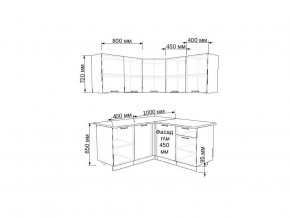 Кухонный гарнитур 17 Грецкий орех 1400х1450 в Пласте - plast.mebel74.com | фото 2