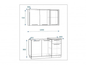 Кухонный гарнитур 3 Грецкий орех 1200 в Пласте - plast.mebel74.com | фото 2