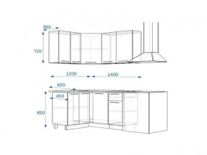 Кухонный гарнитур 3Р РоялВуд 1200*1400 мм в Пласте - plast.mebel74.com | фото 2