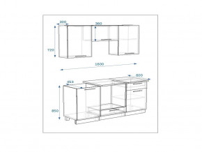 Кухонный гарнитур 6а Грецкий орех 1600 в Пласте - plast.mebel74.com | фото 2