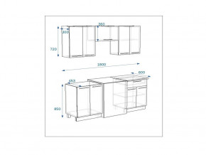 Кухонный гарнитур 7 Грецкий орех 1800 в Пласте - plast.mebel74.com | фото 2