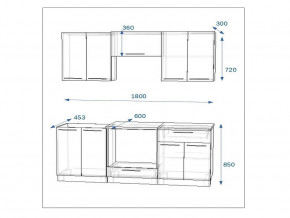 Кухонный гарнитур 7а Грецкий орех 1800 в Пласте - plast.mebel74.com | фото 2