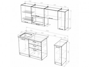 Кухонный гарнитур Алина ультра 2000 мм в Пласте - plast.mebel74.com | фото 5