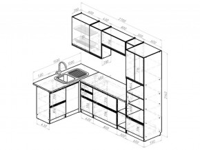 Кухонный гарнитур Амели мега прайм 1500х2700 мм в Пласте - plast.mebel74.com | фото 6