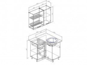 Кухонный гарнитур Антрацит 1000х1000 в Пласте - plast.mebel74.com | фото 3