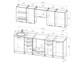 Кухонный гарнитур Антика базис 2400 мм в Пласте - plast.mebel74.com | фото 3