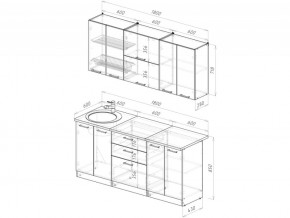 Кухонный гарнитур Антика макси 2 1800 мм в Пласте - plast.mebel74.com | фото 6