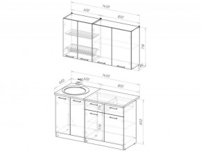 Кухонный гарнитур Антика медиум 2 1400 мм в Пласте - plast.mebel74.com | фото 6