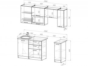 Кухонный гарнитур Антика ультра 2000 мм в Пласте - plast.mebel74.com | фото 6