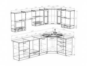 Кухонный гарнитур Кира гранд оптима 2600х1500 мм в Пласте - plast.mebel74.com | фото 5