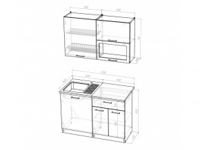 Кухонный гарнитур Кира лайт 1200 мм в Пласте - plast.mebel74.com | фото 5