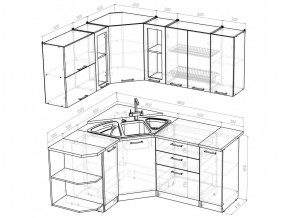 Кухонный гарнитур Кира оптима 1500х1800 мм в Пласте - plast.mebel74.com | фото 5