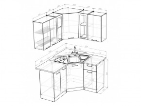 Кухонный гарнитур Лариса оптима 2 1500х1300 мм в Пласте - plast.mebel74.com | фото 5